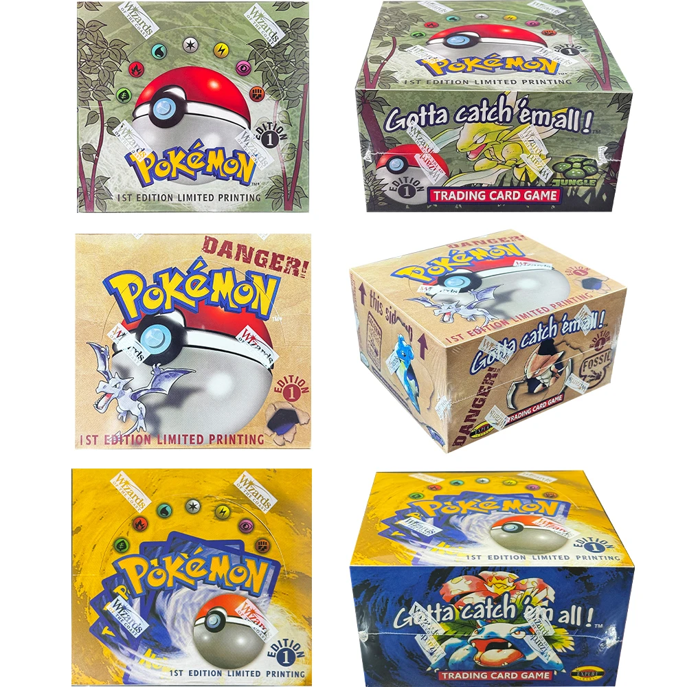 Pokémon Jungle Fossil Best Set Booster Box Pack TCG 1a edizione Carte da gioco proxy 1 scatola 36 confezioni Confezione sigillata Raccolta di regali