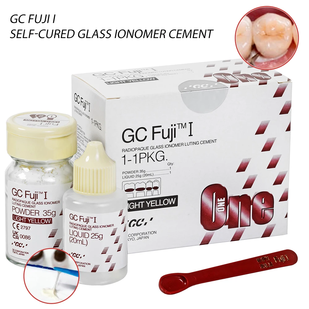 GC Fuji I Glasionomer Zement-Zahnmaterialien für Porzellankronen, alle Keramik-Metallbindungsfurnier-Füllhöhlen Image