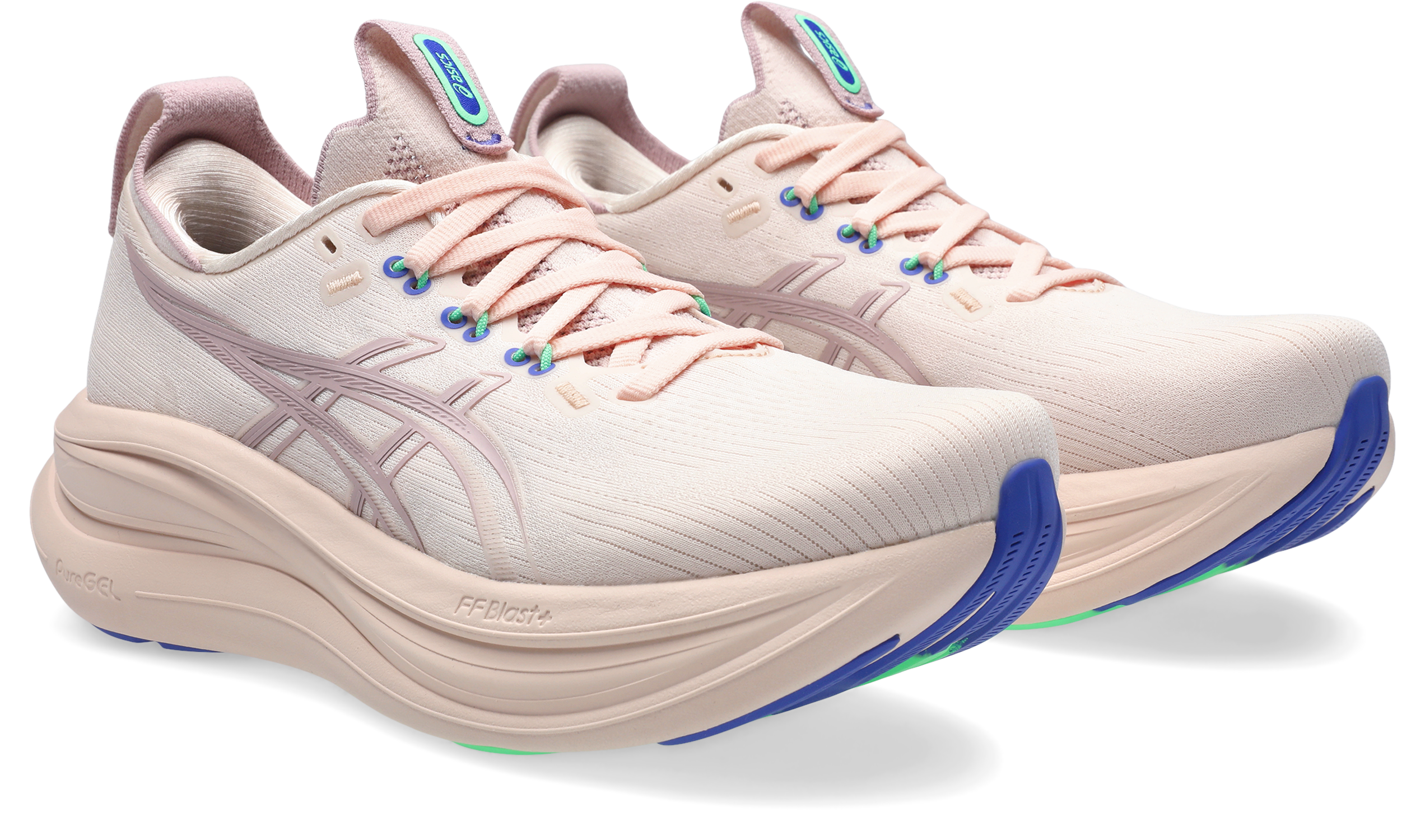 Laufschuh ASICS "GEL-NIMBUS 28", Damen, Gr. 40, pearl pink, morganite, Synthetik, Schuhe Laufschuh