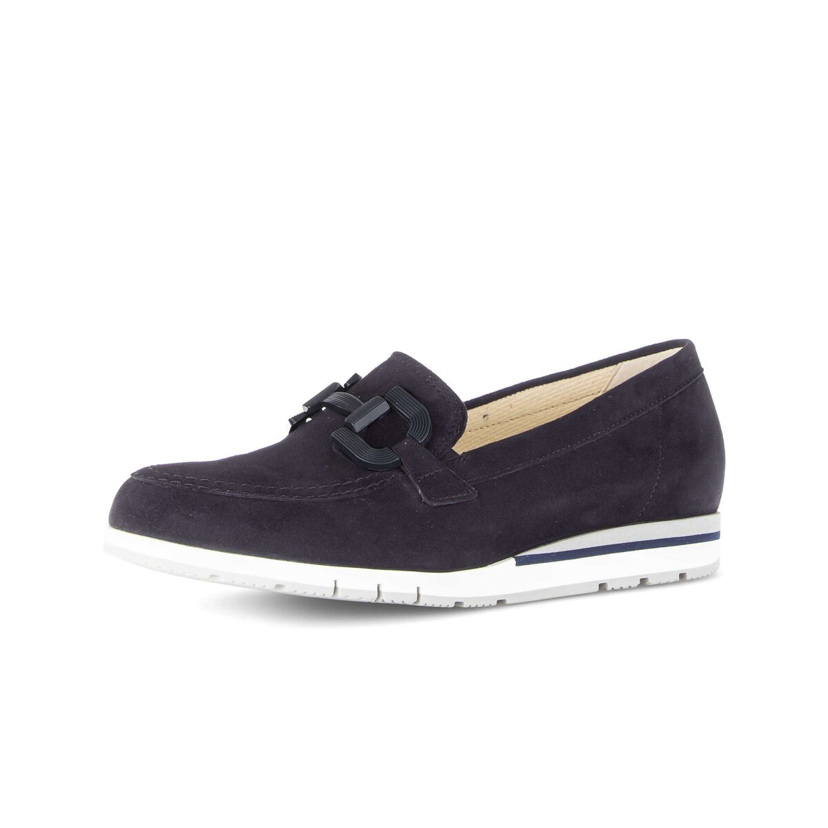 Ballerina GABOR "Sportliche Ballerina Rauleder", Damen, Gr. 40, blau, Schuhe Ballerina