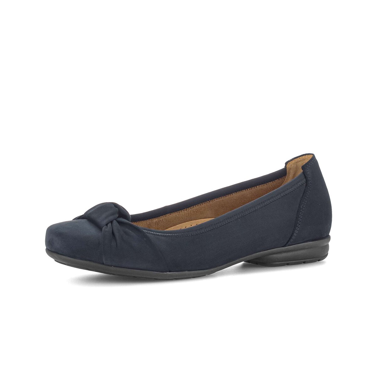 Ballerina GABOR "Sportliche Ballerina Rauleder", Damen, Gr. 41, blau, Schuhe Ballerina