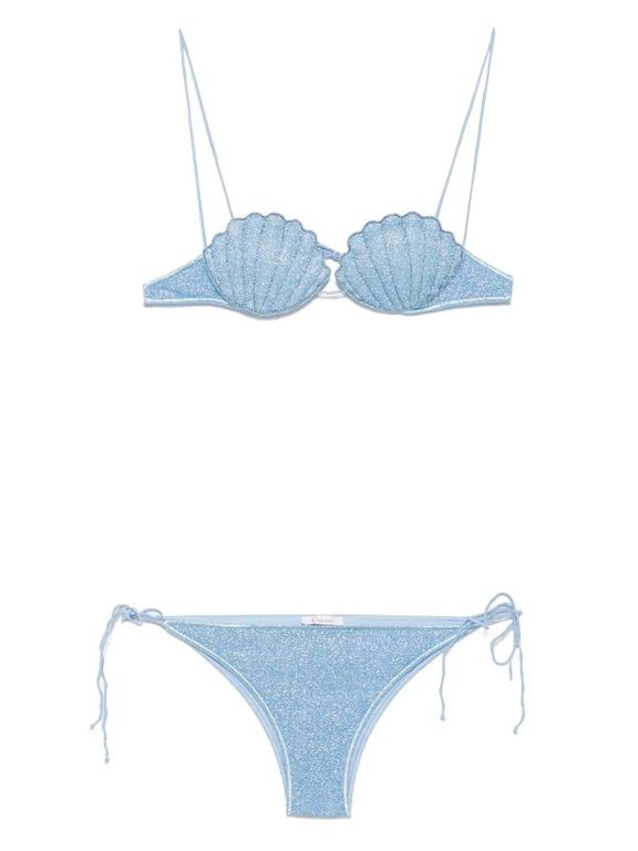 Lumiere Shell Two Piece - Blue - Oseree Beachwear
