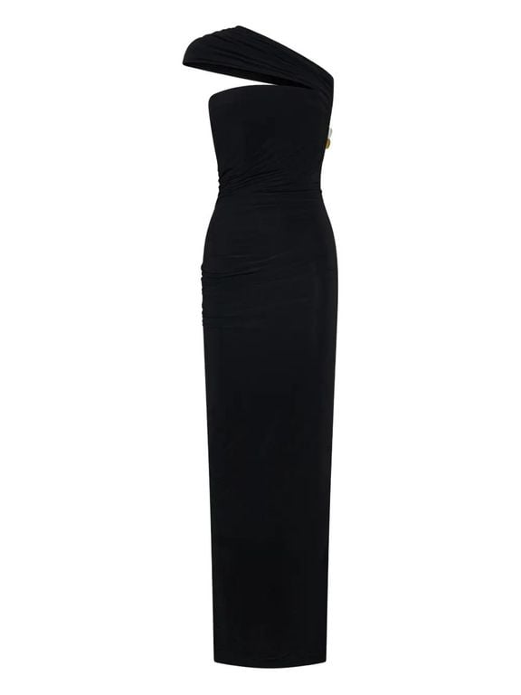 Beach Glass Draped Maxi Dress - Black - Christopher Esber Dresses