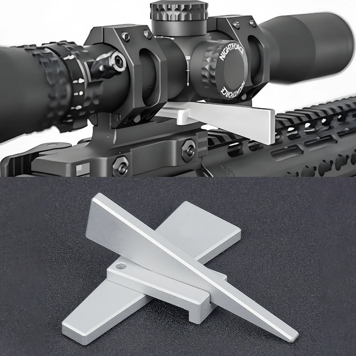Metall 3-teiliges Optik-Nivellierwerkzeug-Set für Zielfernrohr-Feineinstellung, Aluminium-Nivellierwerkzeug für Zielfernrohre, Smithing-Wartungswerkzeug Image