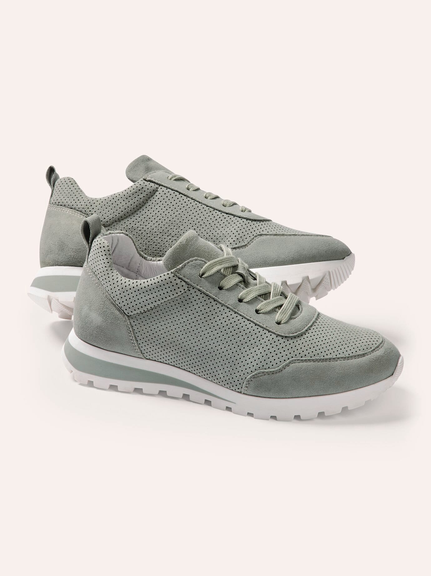 Walbusch Damen Soft City Sneaker-Schuh Grün noch offen: Muster