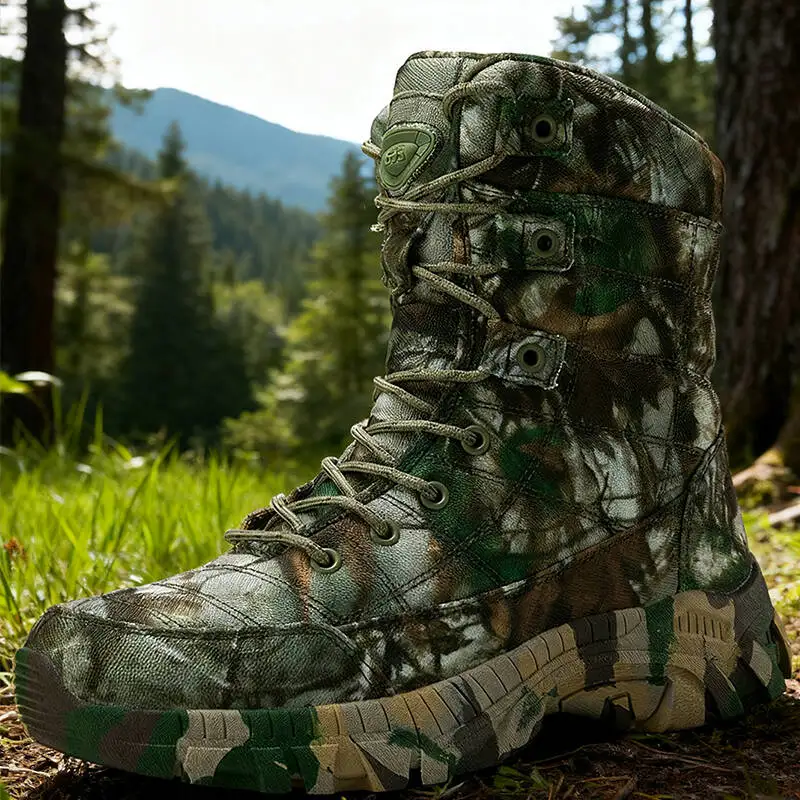 Herrenstiefel, Outdoor-Stiefeletten, Schnür-Wanderstiefel, Sportschuhe für Herren mit dicken Sohlen, Dschungel-Trekking, hohe Qualität, Größe 39–47