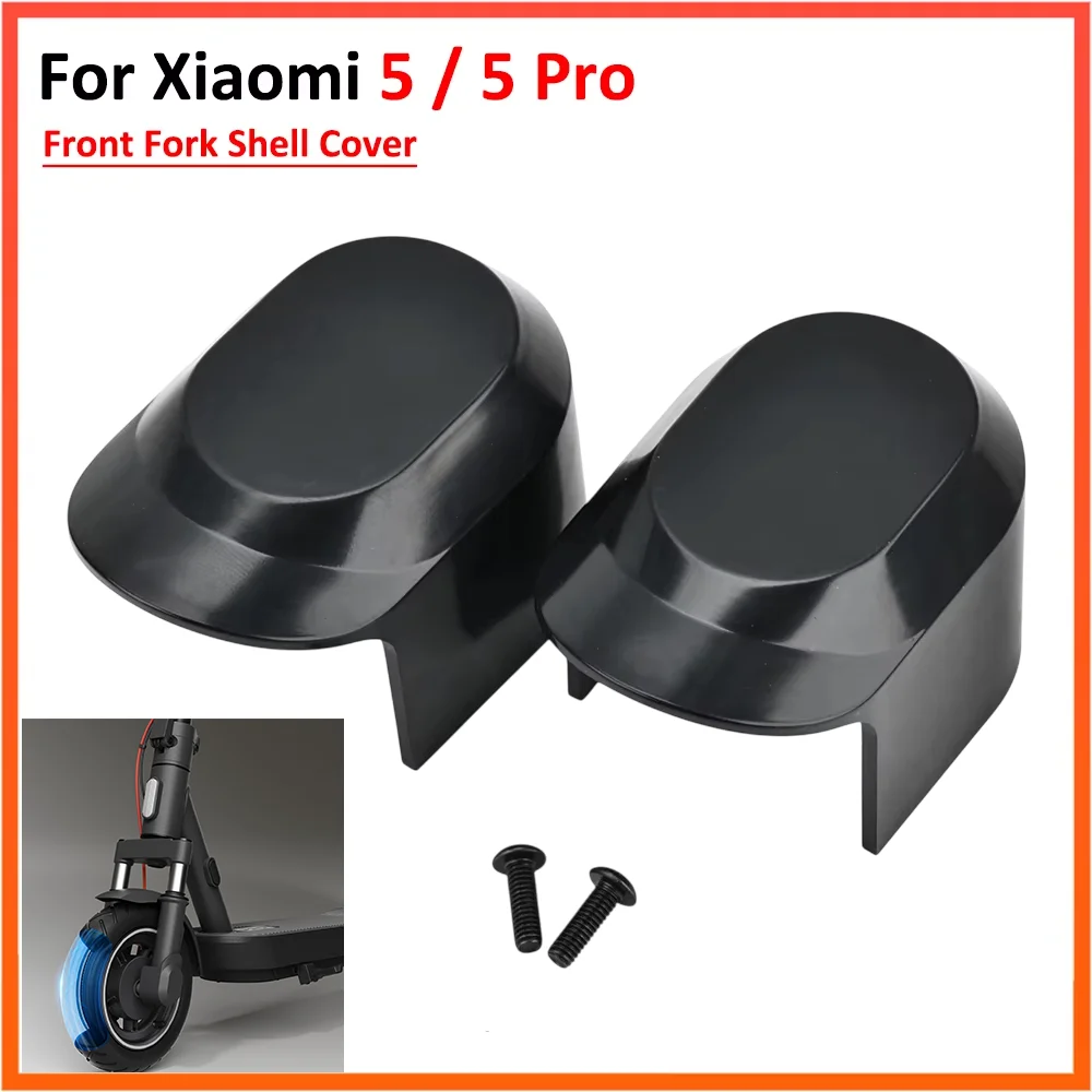 Vordergabel-Schutzabdeckung für Xiaomi 5 / 5 Pro Scooter, Dekorative Kunststoffgehäuse-Rahmenschutzabdeckung mit Schrauben, 1 Paar Image