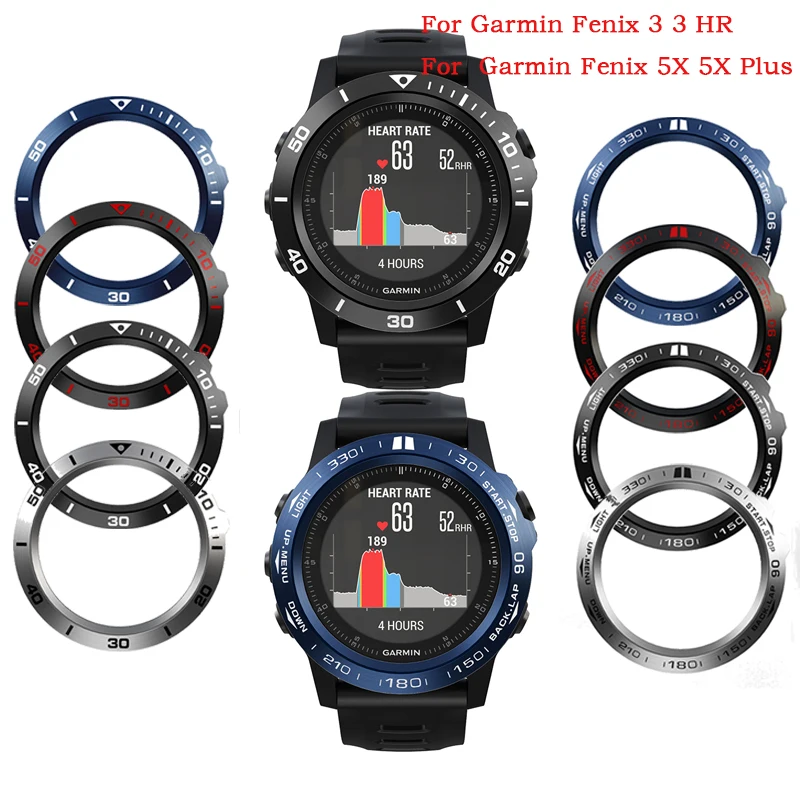 Ring Fall Für Garmin Fenix 7 5X Plus 6 6s 6x Pro/Sapphire Smart Uhr Ring Lünette Styling rahmen Fall Abdeckung Metall Ringe Anti Scr Image