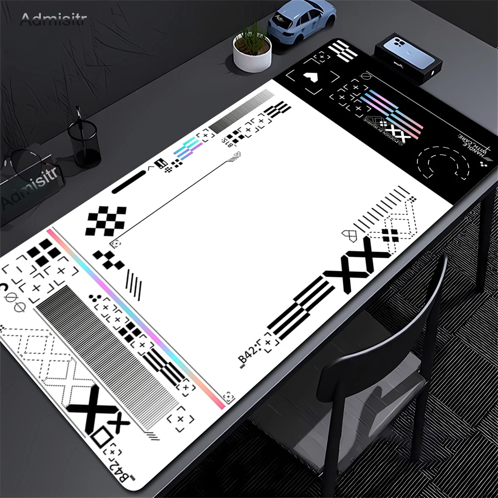 90x40cm Großes Mauspad Kunst-Schreibtischunterlage Printstream Gaming-Mauspad Rutschfeste Gummimatte Firmen-Langtischunterlage XXL für CSGO Image