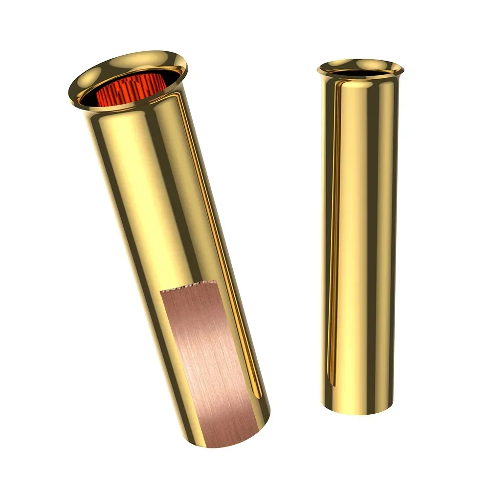 Viborg Audio Kabelendhülsen aus reinem Kupfer, vergoldet, Draht-Crimp-Anschlüsse – elektrische Anschlussabdeckungen für die Kabelmanagement Image