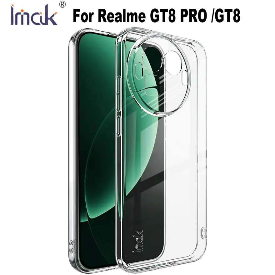 Custodia Realme GT 8 PRO IMAK UX-5 Custodia in silicone trasparente trasparente morbida TPU Custodia sottile ultrasottile Realme GT8 PRO GT8PRO Custodie per telefono