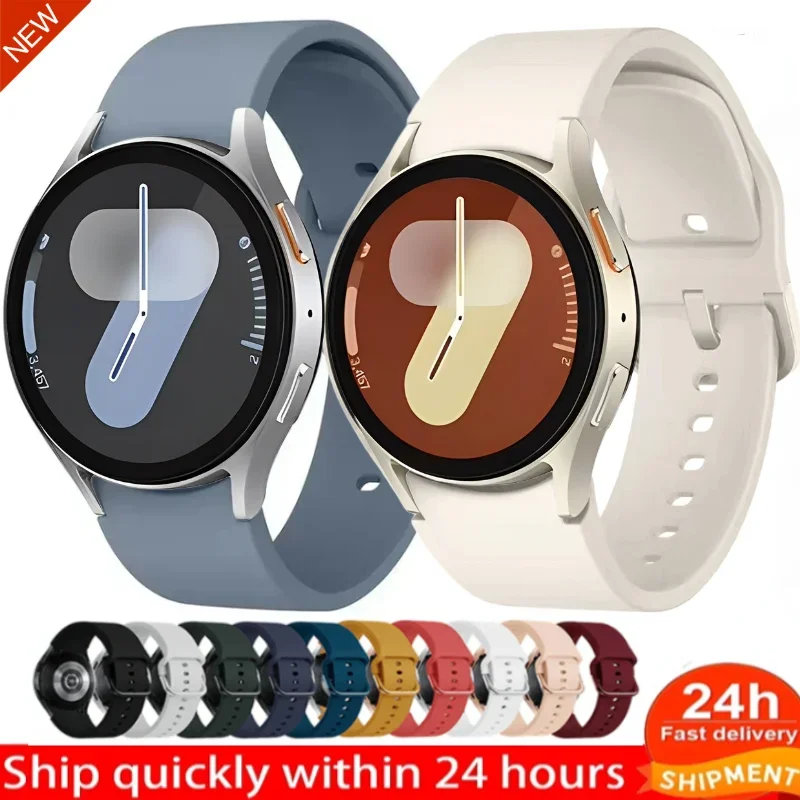 20 mm Silikonarmband für Samsung Galaxy Watch FE 7 6 5 4 40 mm/44 mm No Lücken Armband Galaxy Watch 4 6 Classic 47 mm/46 mm 5 Pro Gürtel Image