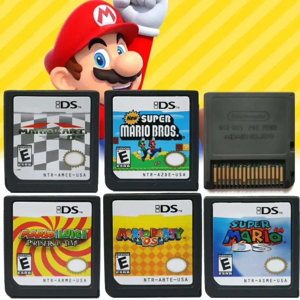 Hot Mario Series DS Games Cartridge Super Mario Bros Video Game Console Card Mario Kart Mario Party For NDSL 2DS 3DS
