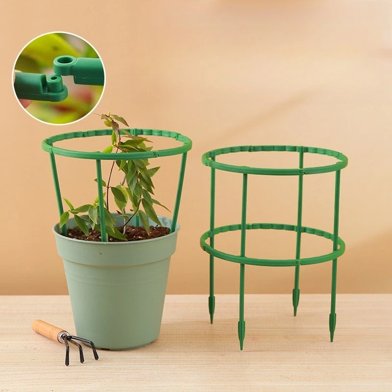4/8/12-teiliges halbrundes Pflanzenstützpfahl-Set – starke, multifunktionale, langlebige Pflanzenpfähle, Pflanzenstützringe Image