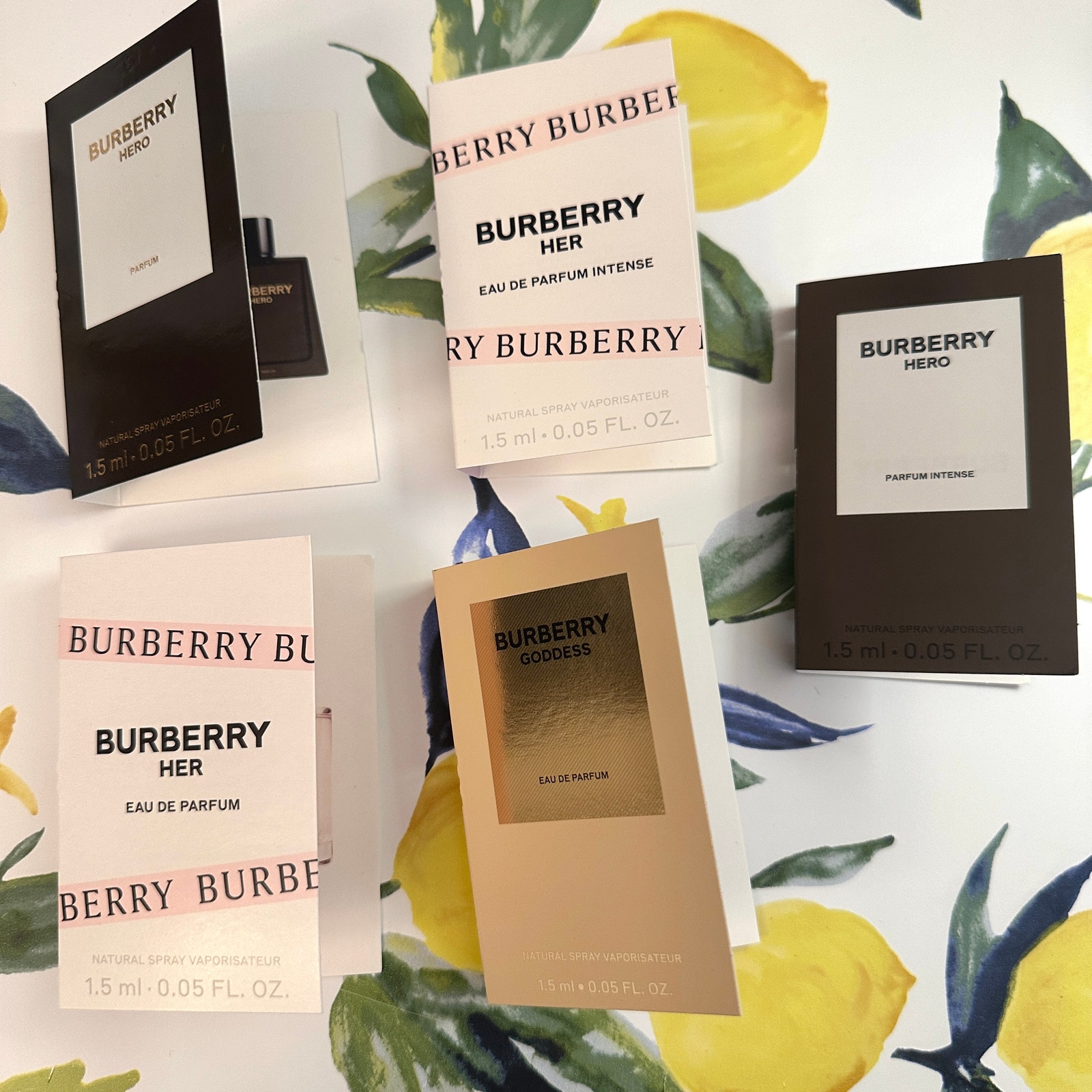 Burberry Bath & Body | Burberry 5 Pc Perfume Eau De Parfum & Intense Set New | Color: Gold/Pink | Size: Os