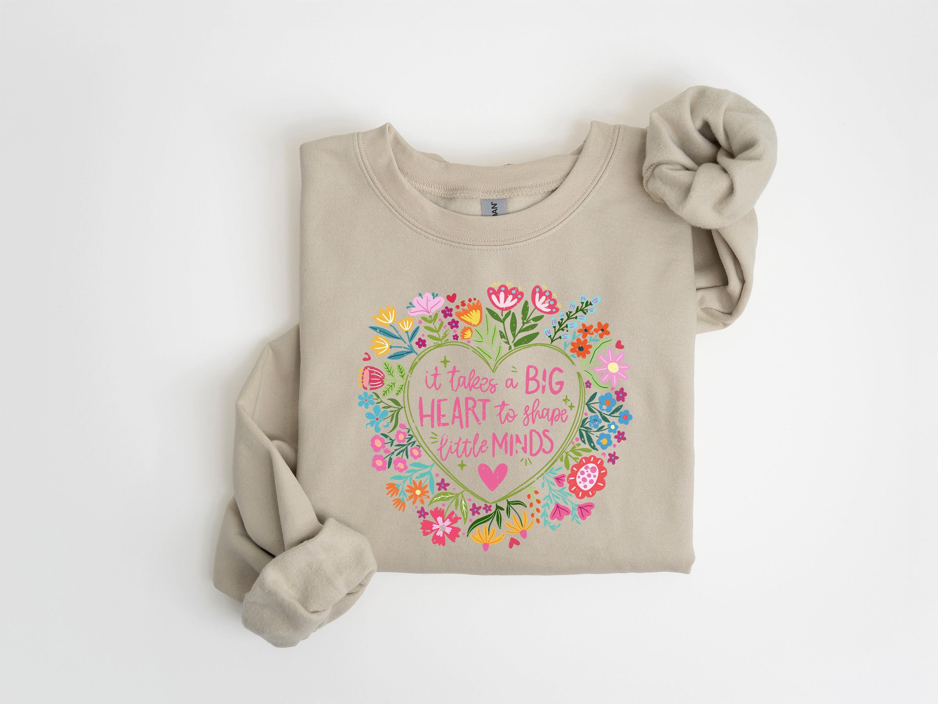 Floral Lehrer Sweatshirt, süßes Lehrer Sweatshirt, Lehrer Wertschätzung Geschenk, Schulanfang,Lehrer Hoodie,Schule Shirt,Lehrer Sweatshirt