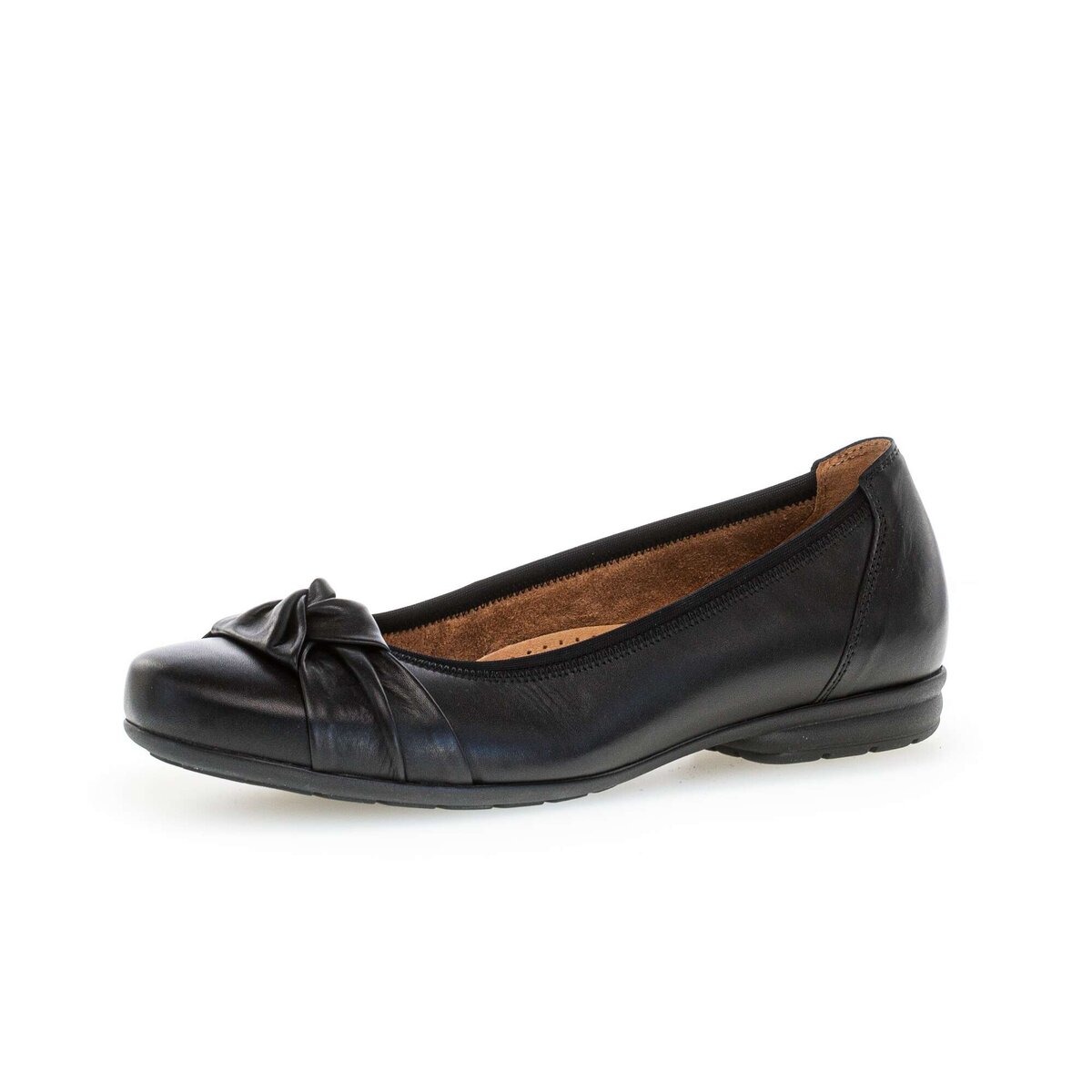 Ballerina GABOR "Sportliche Ballerina", Damen, Gr. 35, schwarz, Schuhe Ballerina