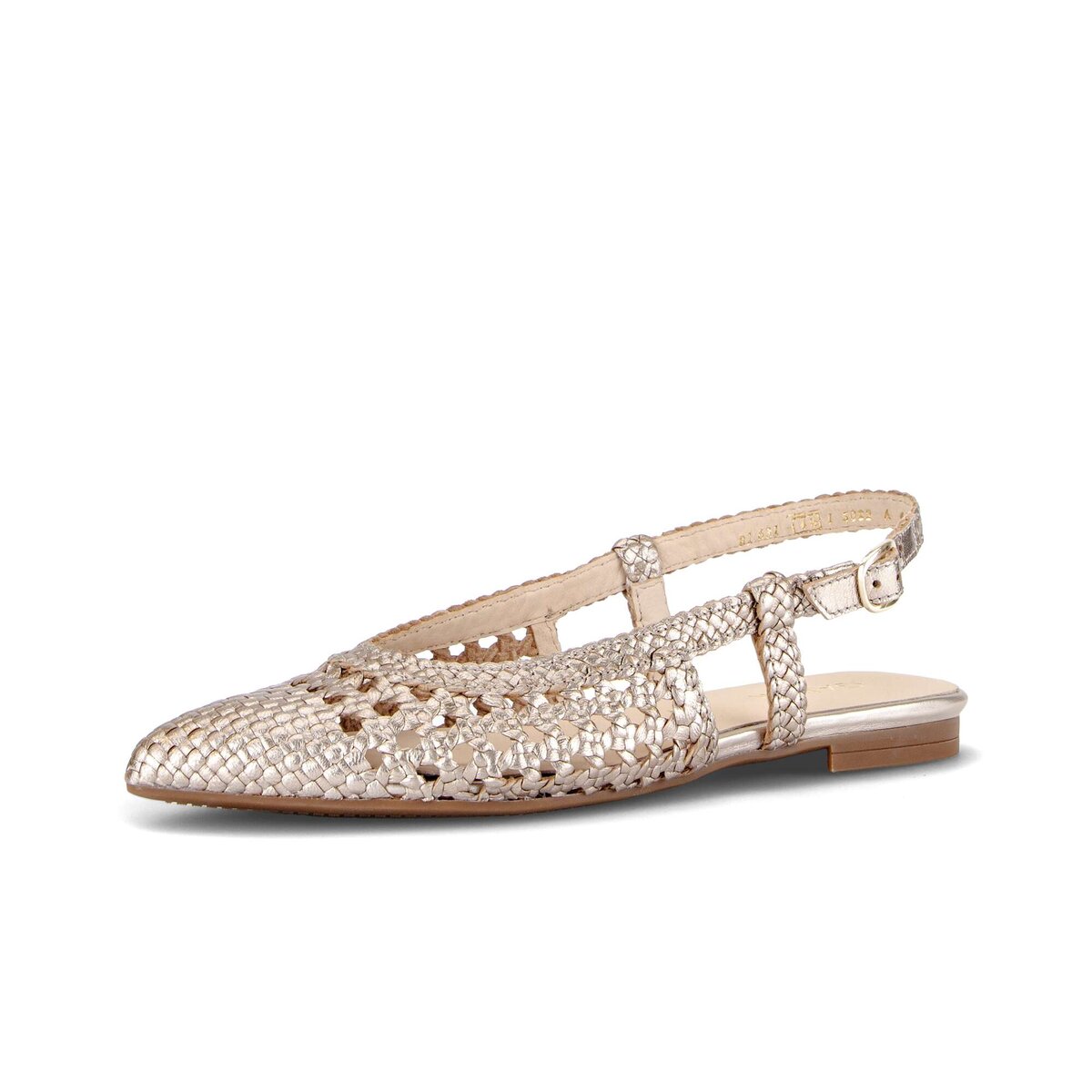 Slingpumps GABOR "Slingpumps", Damen, Gr. 37, gold, Schuhe Slingpumps