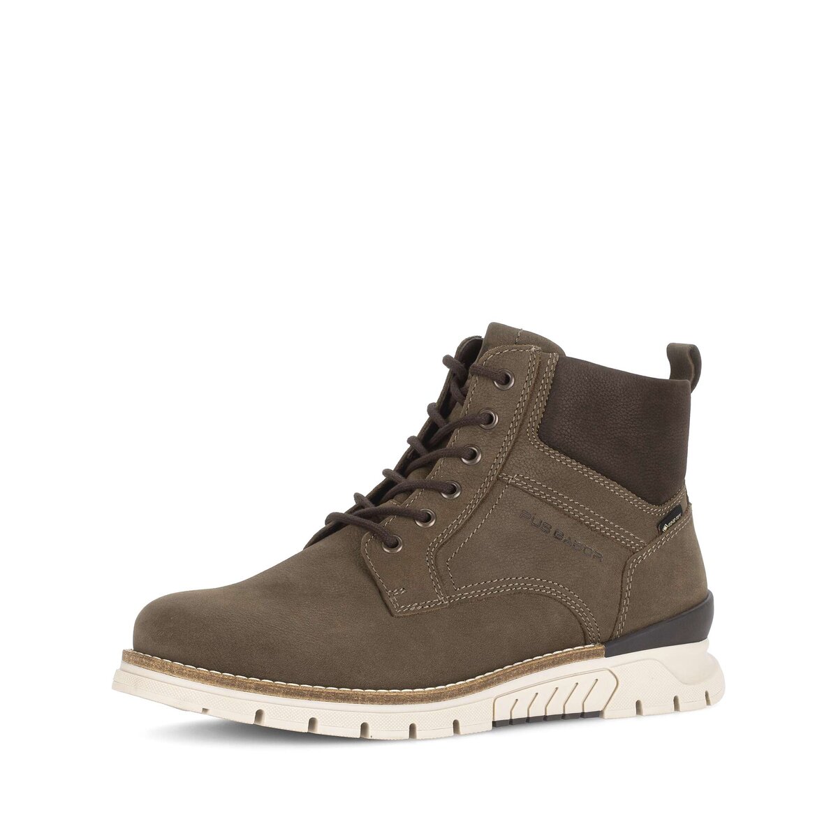 Stiefel GABOR "Gabor Boot Rauleder", Herren, Gr. 42,5, grün, Schuhe Stiefel