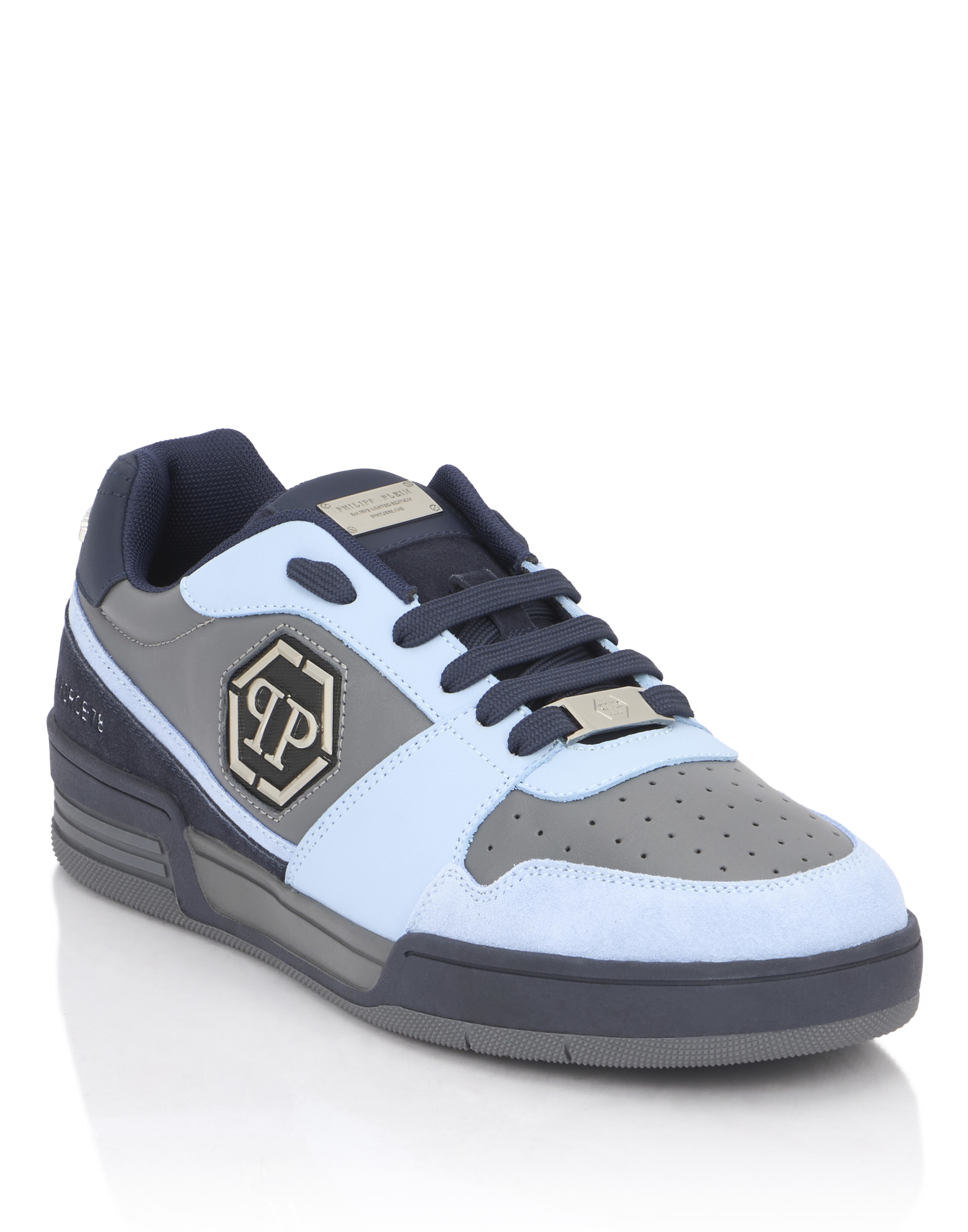 Sneaker PHILIPP PLEIN "P-Force 78", Damen, Gr. 42, Normalschaft, 1407, dunkelblau, lightblau, Schuhe Sneaker
