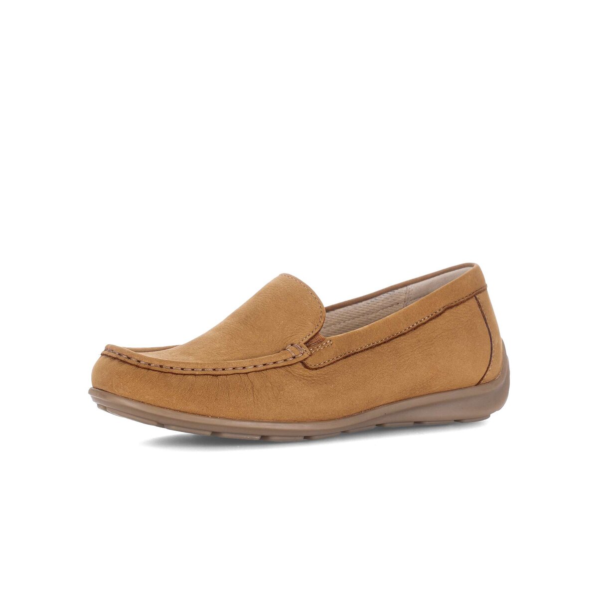 Mokassin GABOR "Mokassin Rauleder", Damen, Gr. 37, braun, Schuhe Mokassin