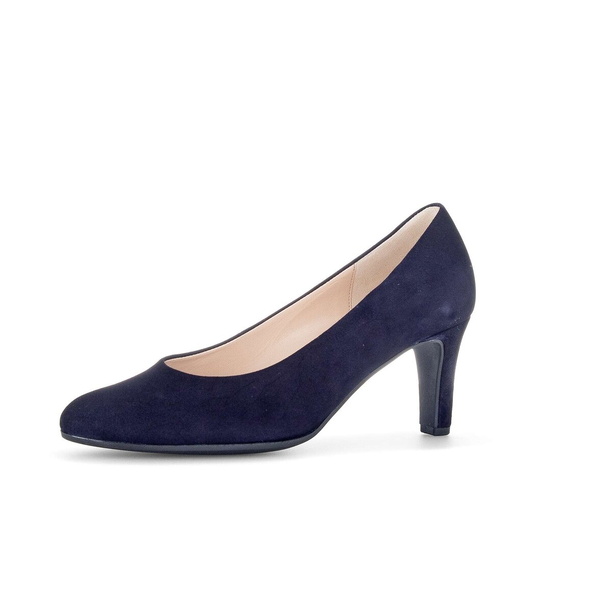 Pumps GABOR "Eleganter Pumps Rauleder", Damen, Gr. 39, blau, Schuhe Pumps