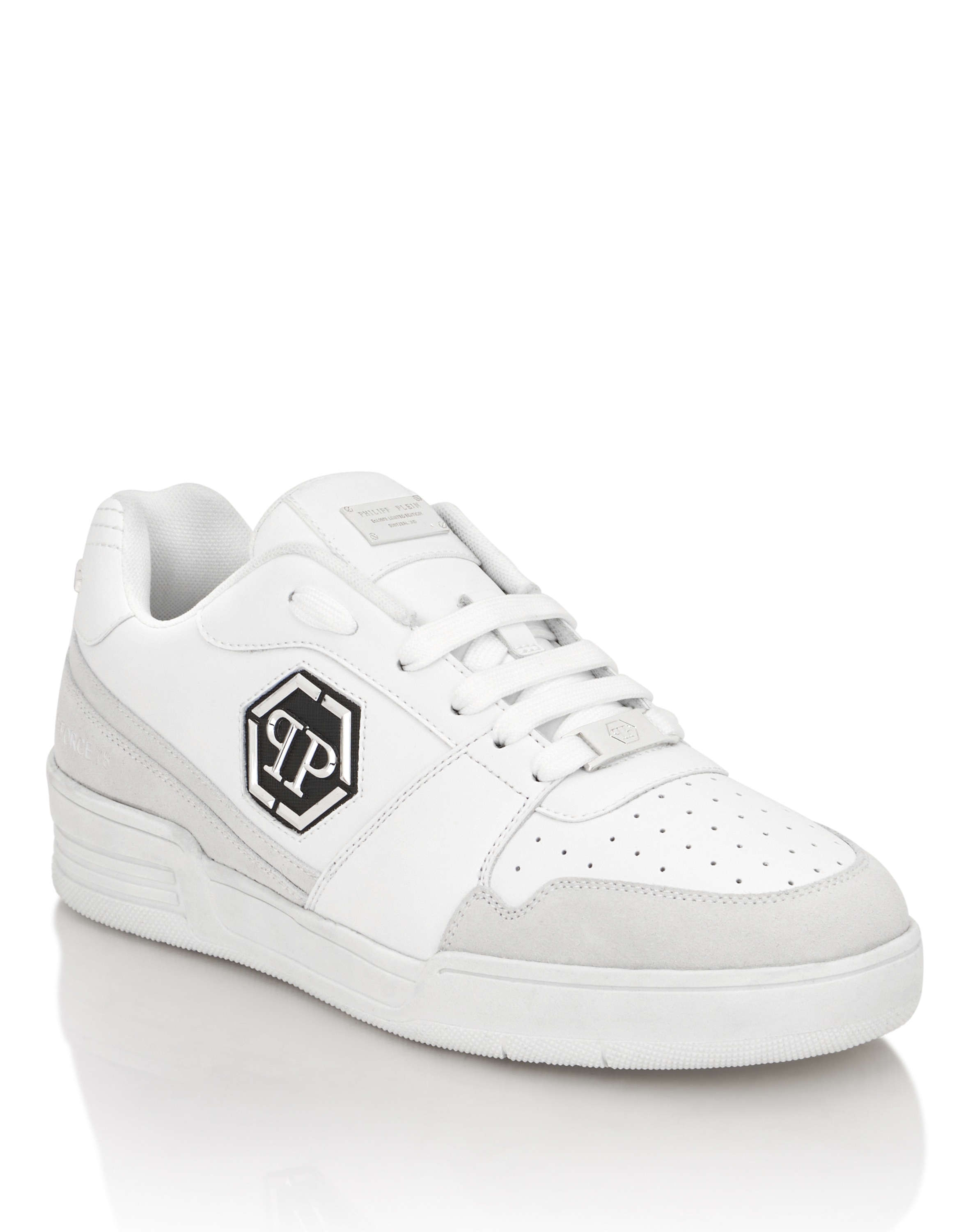 Sneaker PHILIPP PLEIN "P-Force 78", Damen, Gr. 36, Normalschaft, 01, weiß, Schuhe Sneaker