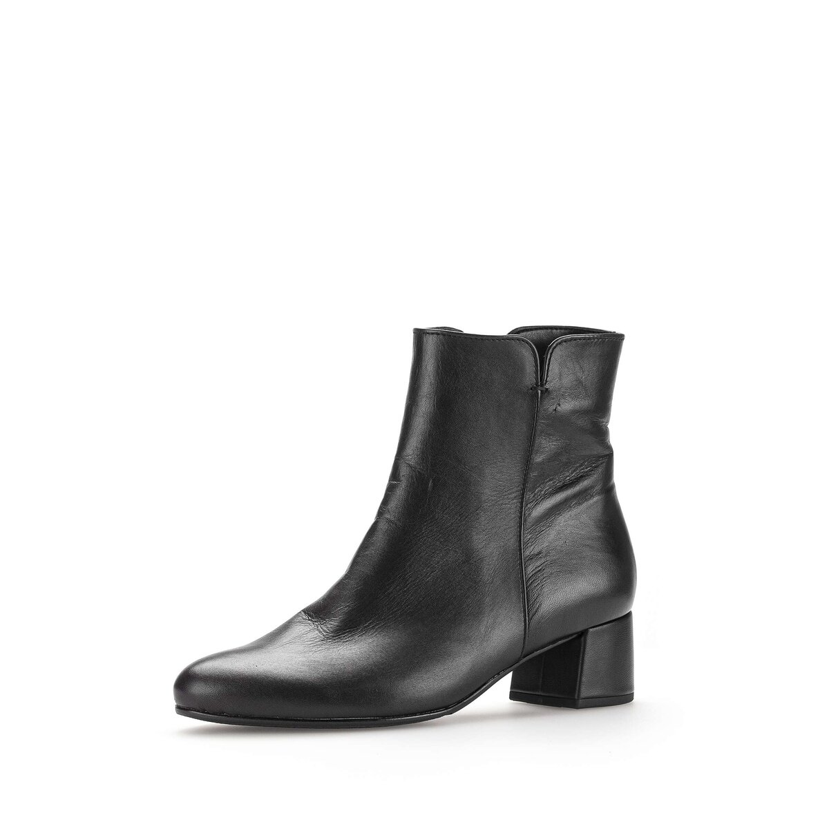Stiefelette GABOR "Elegante Stiefelette Glattleder", Damen, Gr. 40, schwarz, Schuhe Stiefelette