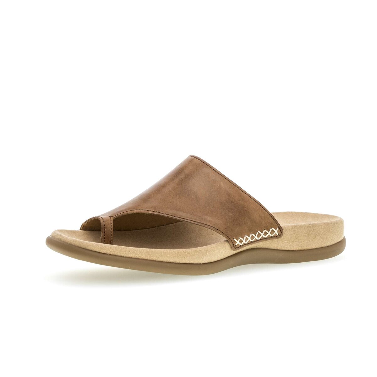 Zehentrenner GABOR "Zehentrenner", Damen, Gr. 39, braun, Schuhe Zehentrenner