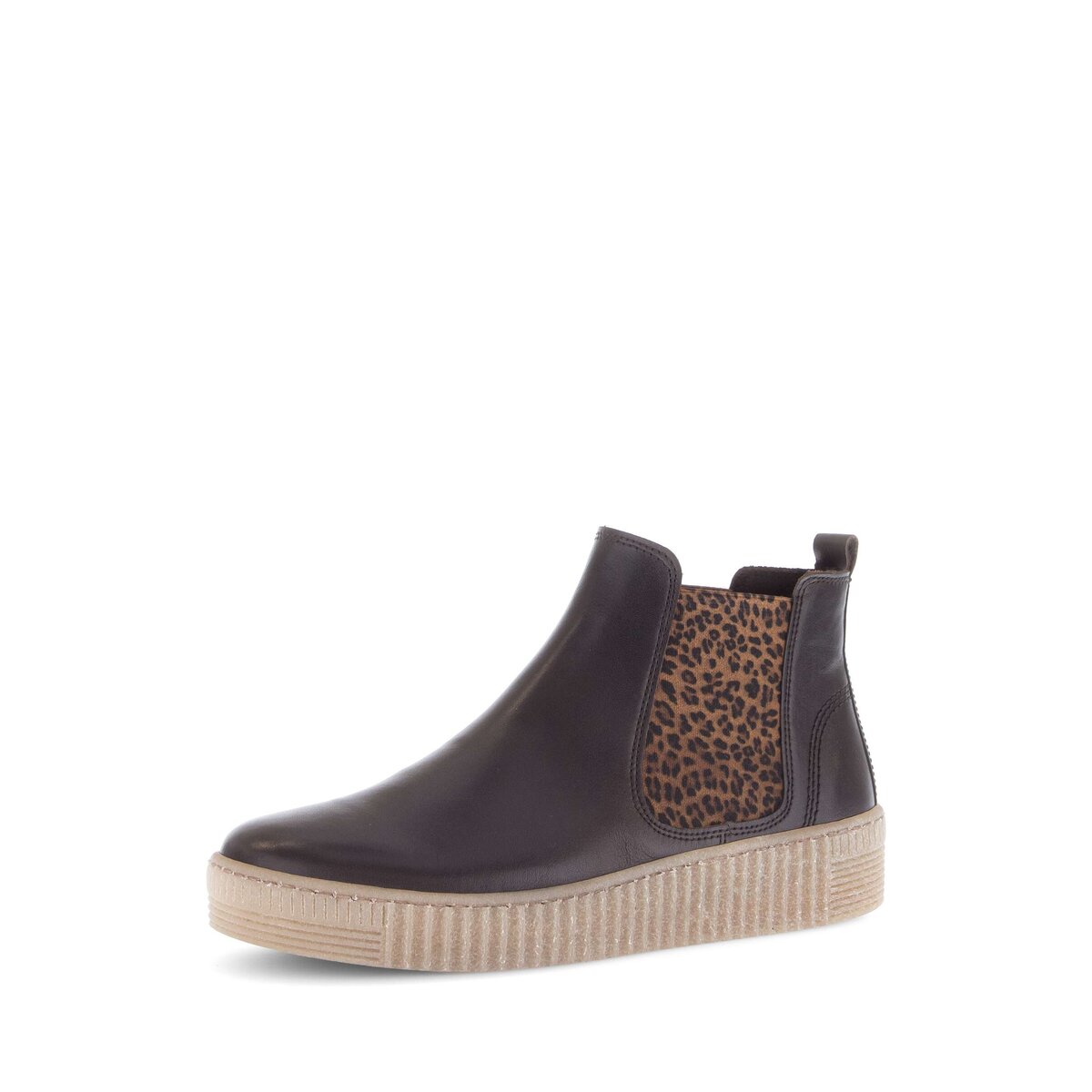 Chelseaboots GABOR "Chelsea Boot Glattleder", Damen, Gr. 37, braun, Schuhe Chelseaboots