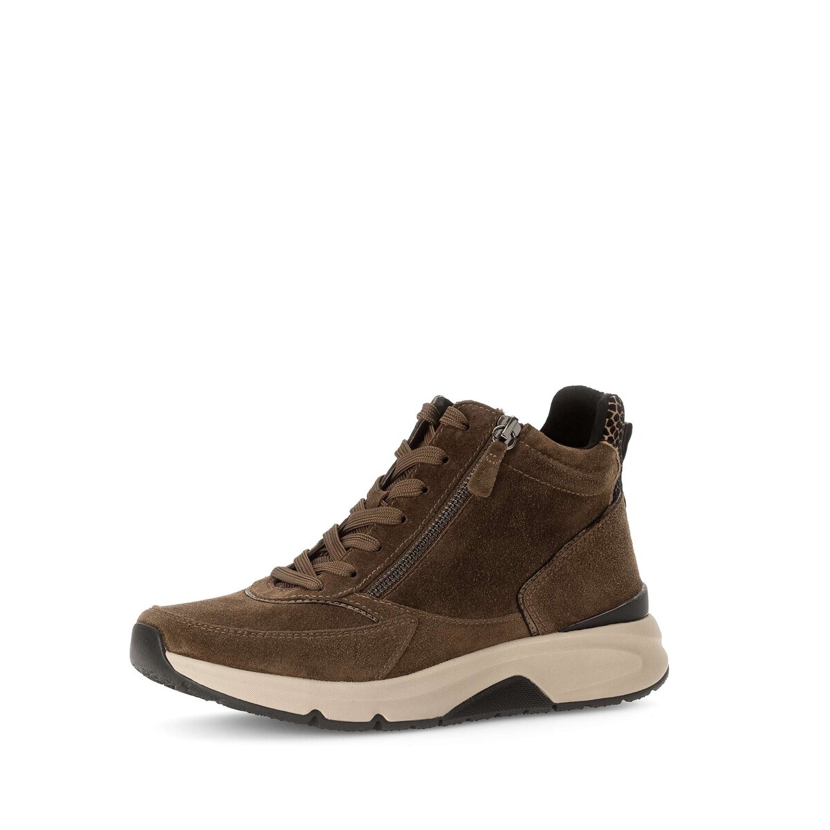 Stiefelette GABOR "Sportliche Stiefelette Rauleder", Damen, Gr. 35, braun, Schuhe Stiefelette