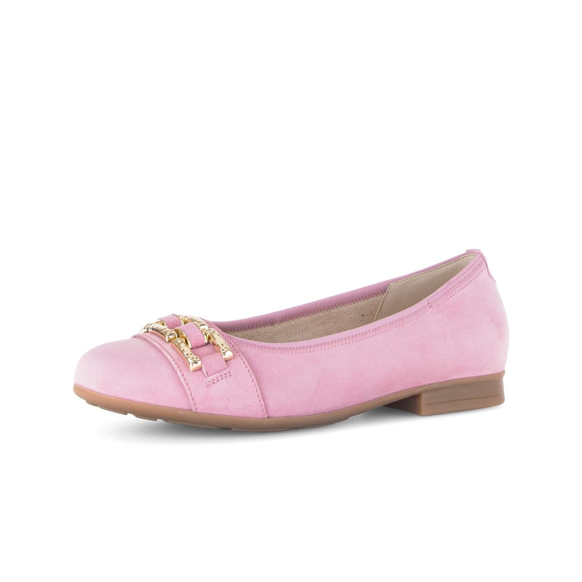 Ballerina GABOR "Eleganter Ballerina Rauleder", Damen, Gr. 40, rosa, Schuhe Ballerina