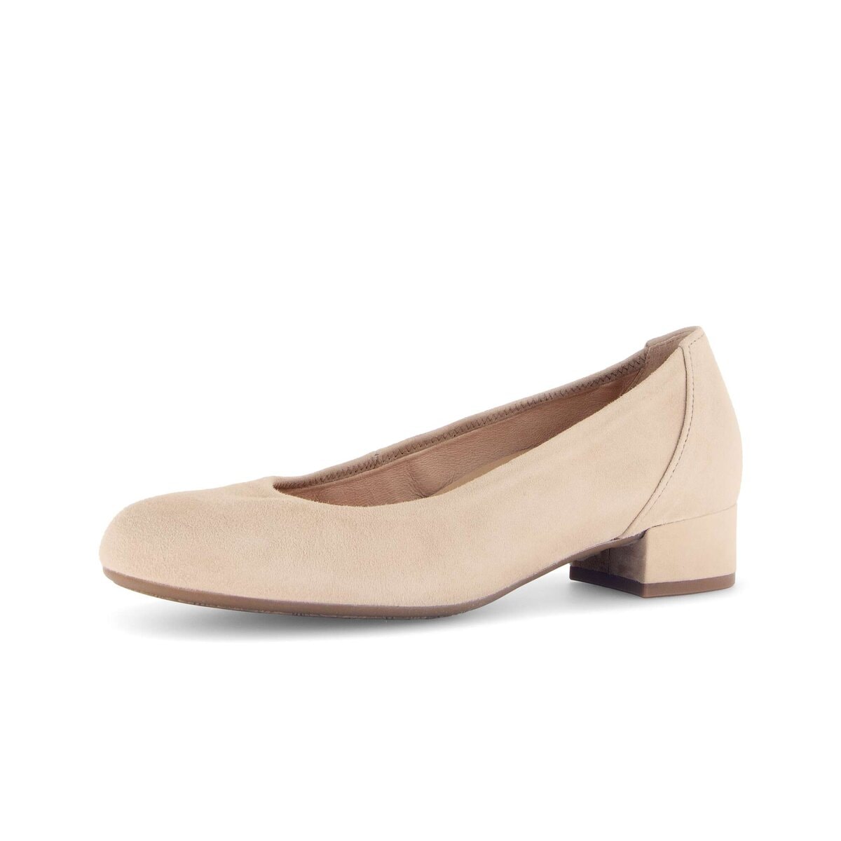 Pumps GABOR "Eleganter Pumps Rauleder", Damen, Gr. 41, beige, Schuhe Pumps