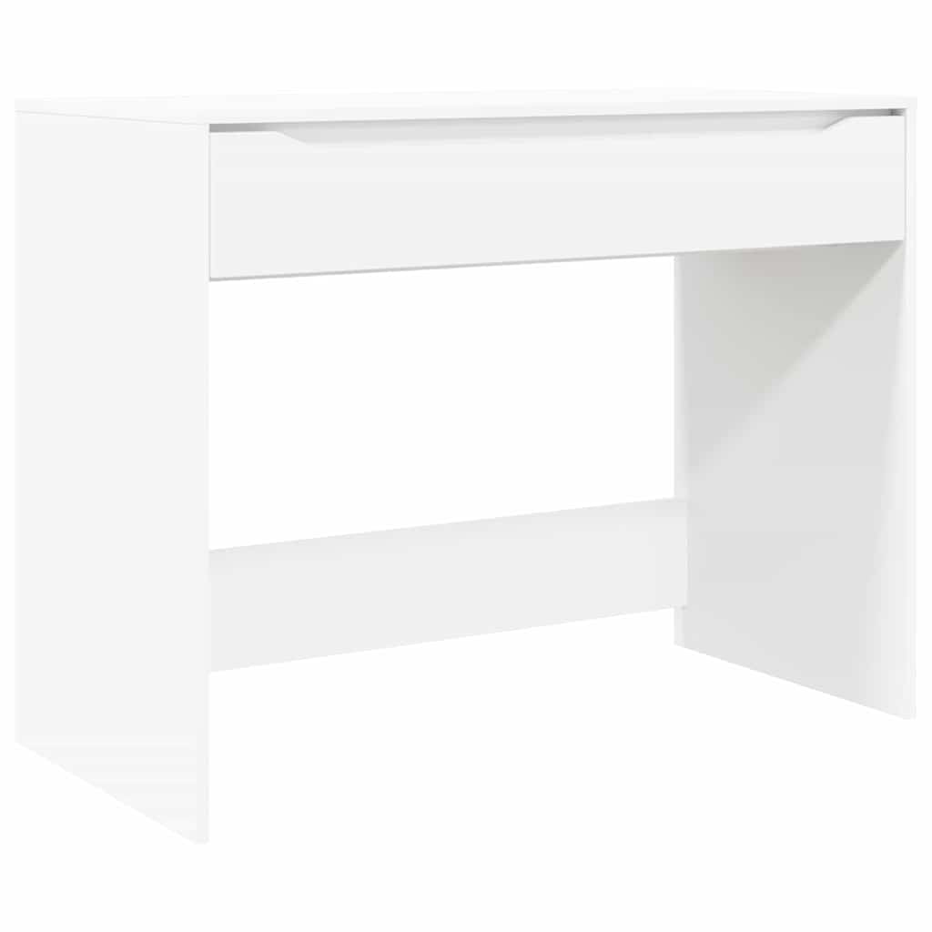 vidaXL Schreibtisch mit Schubladen Weiß 100 x 50 x 78 cm Holzwerkstoff Image