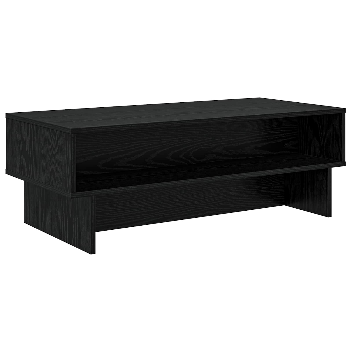 vidaXL Couchtisch Schwarz Eichen-Optik 100 x 46 x 35 cm Holzwerkstoff Image