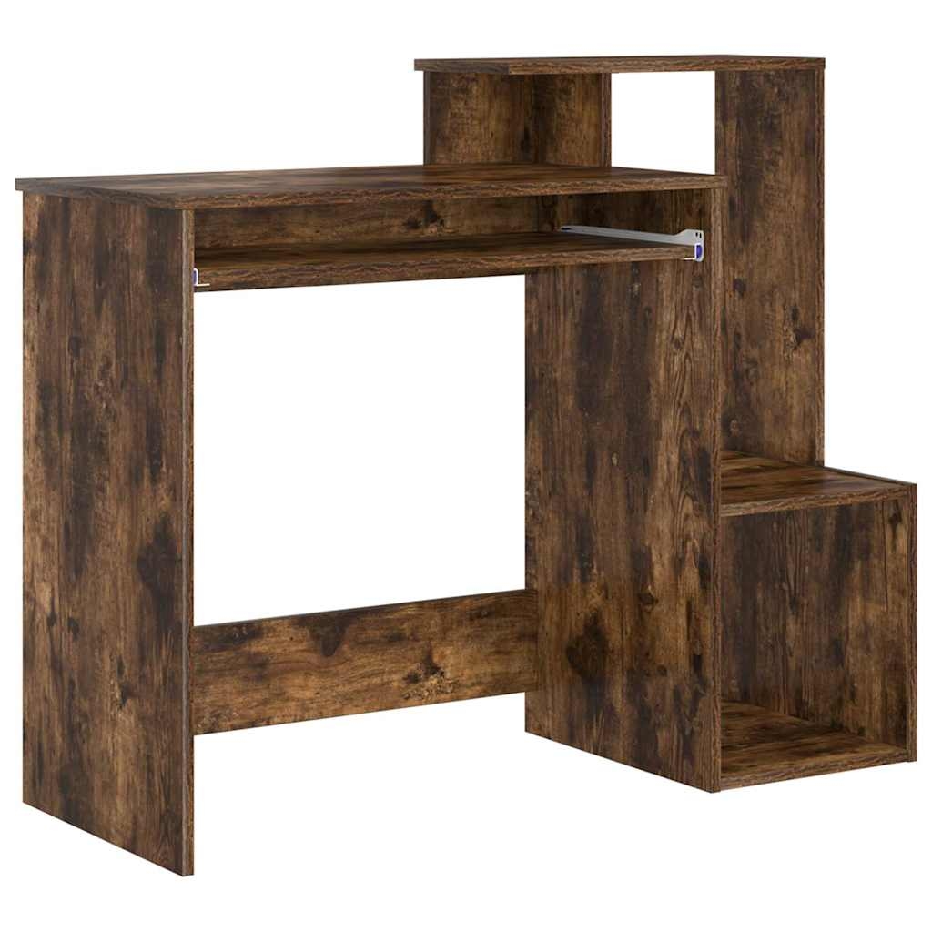 vidaXL Schreibtisch Geräucherte Eiche 106 x 41 x 88.5 cm Holzwerkstoff Image