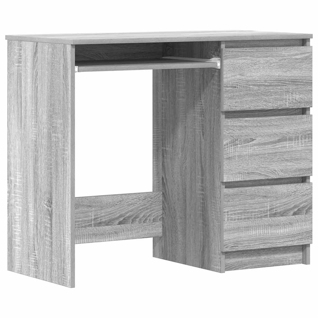 vidaXL Schreibtisch Grau Sonoma 90x45x76 cm Holzwerkstoff Image
