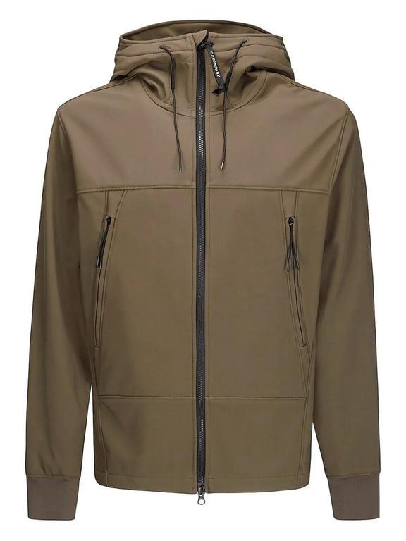 Goggle-Detail Hooded Jacket - Green - C P Company Jackets