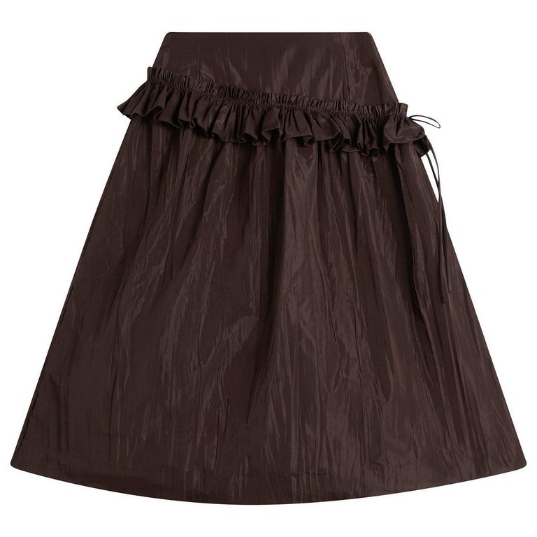 Flavia Midi Skirt Presented By End - Brown - Damson Madder Skirts