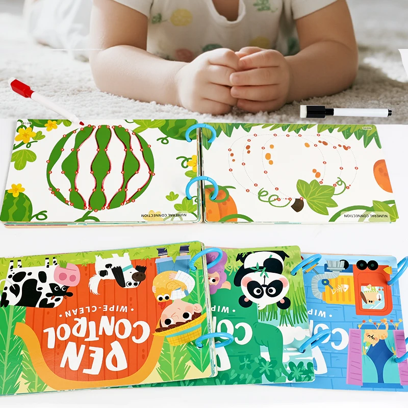 Montessori Baby Beschäftigt Buch Mein Erstes Ruhiges Buch Paste Frühes Lernen Bildung Spielzeug Kinder Spielzeug Passende Spiel für Babys