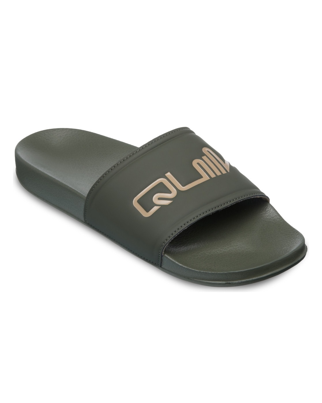 Sandale QUIKSILVER "Sessions Slide", Herren, Gr. 10 (43), braun, Obermaterial:Obermaterial: 100% PU, Futter: 100% Textil, Laufsohle: 100% EVA;, Schuhe Sandale