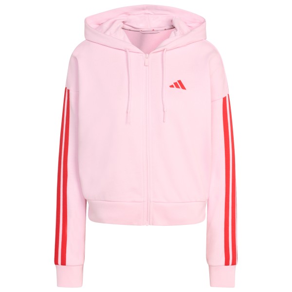 adidas - Women's 3-Stripes French Terry Full Zip Hoodie - Sweat- & Trainingsjacke Gr S rosa