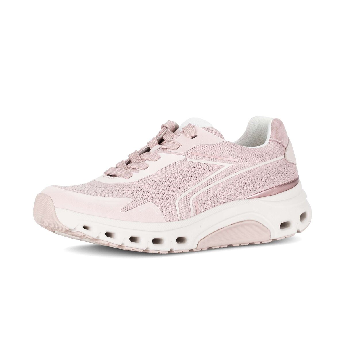 Sneaker GABOR "Sneaker low Textil", Damen, Gr. 42,5, rosa, Schuhe Sneaker
