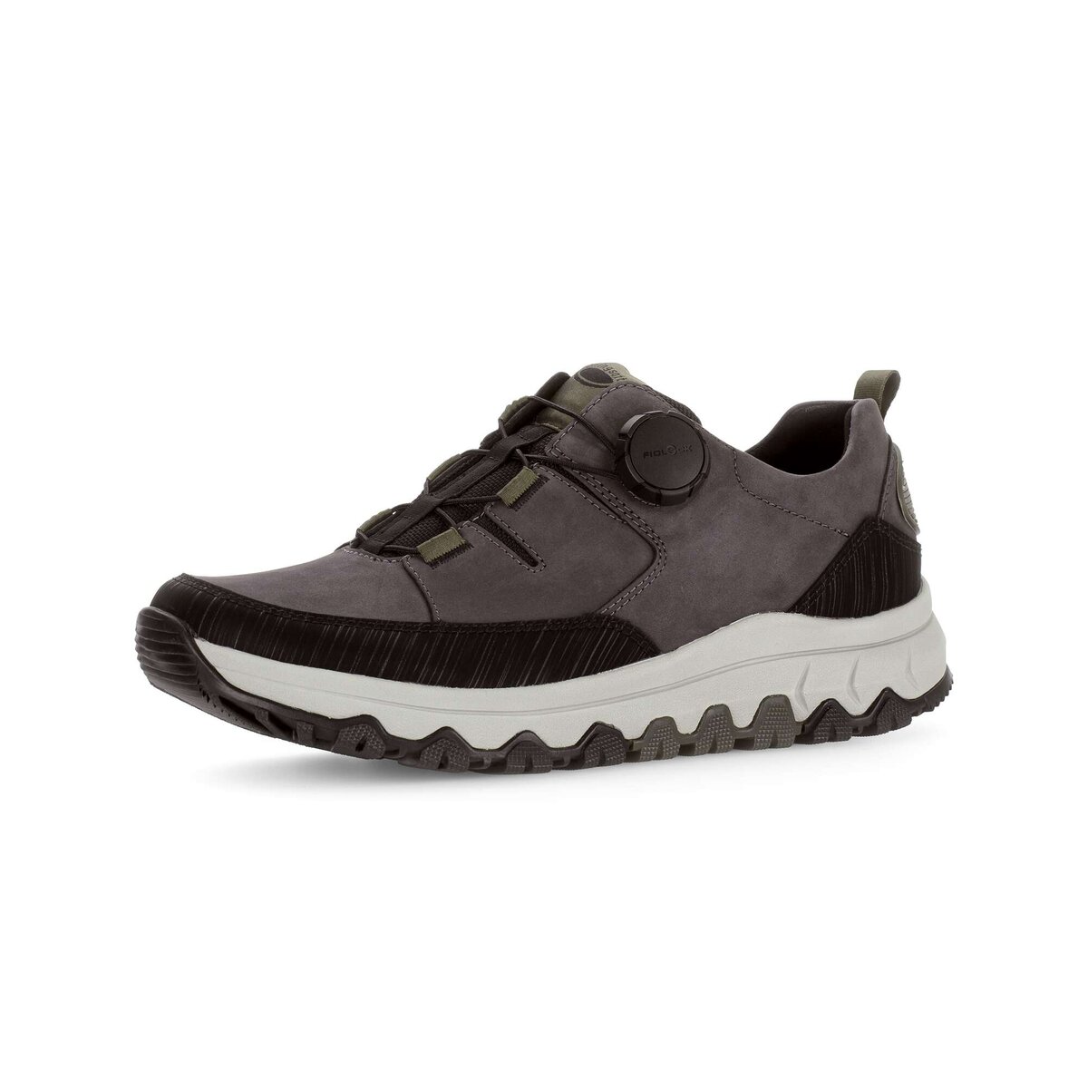 Sneaker GABOR "Sneaker low", Herren, Gr. 40,5, grau, Schuhe Sneaker