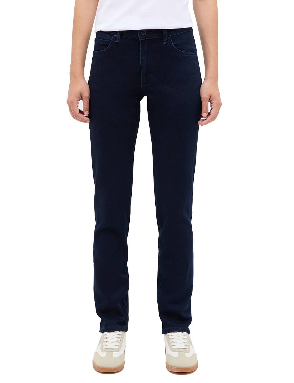 Slim-fit-Jeans MUSTANG "Damen Style Crosby Relaxed Slim", Damen, Gr. 33, Länge 32, blau (940 dunkelblau), Denim/Jeans, 78% Baumwolle, 21% Polyester, 1% Elasthan, unifarben, slim fit, Jeans Slim-fit-Jeans
