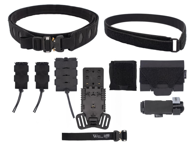 Wilder Tactical HITMAN GEAR Elite Kit Cobra FM MHP Adapter Black X-Large 40-44 HMGEKBK02XL