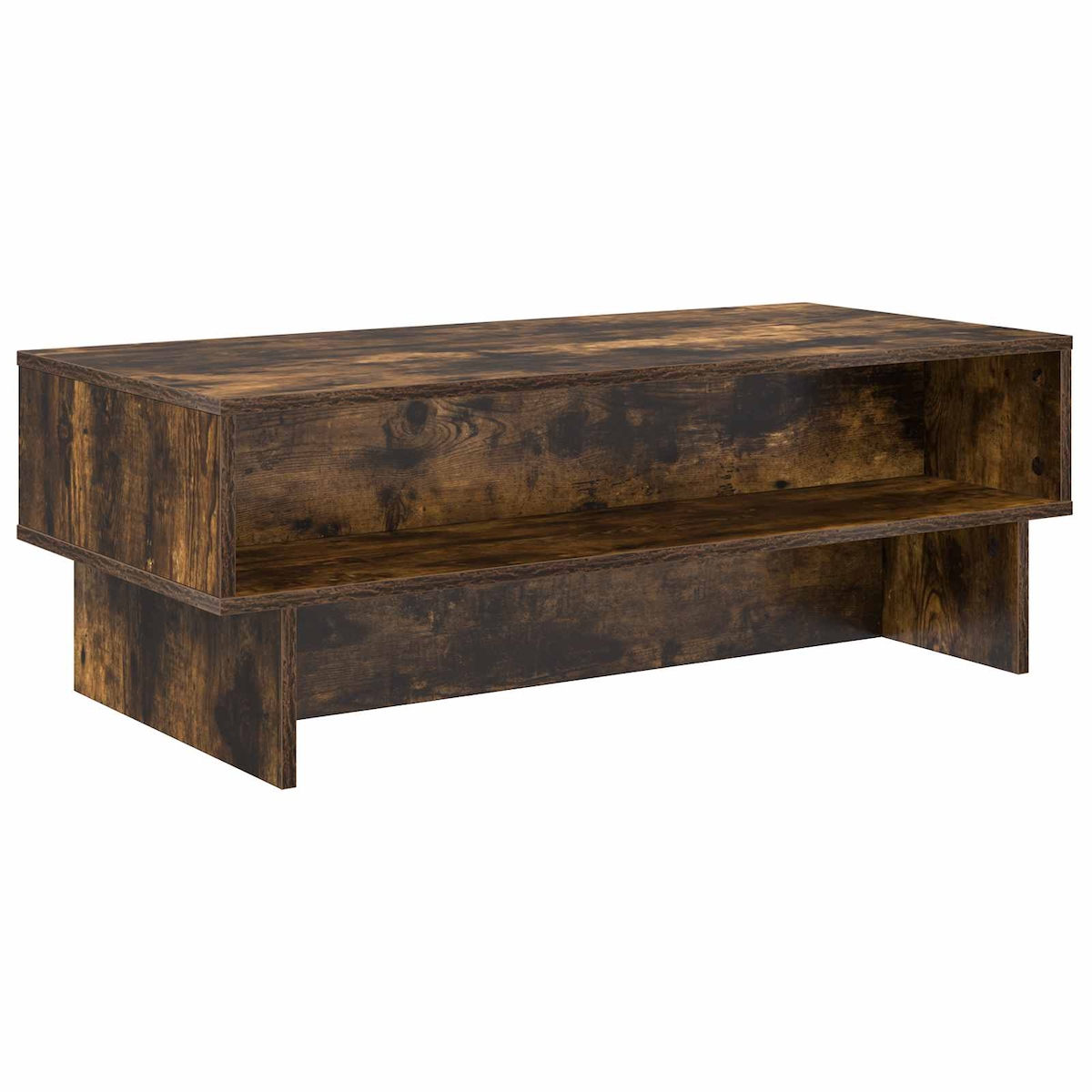 vidaXL Couchtisch Geräucherte Eiche 100 x 46 x 35 cm Holzwerkstoff Image