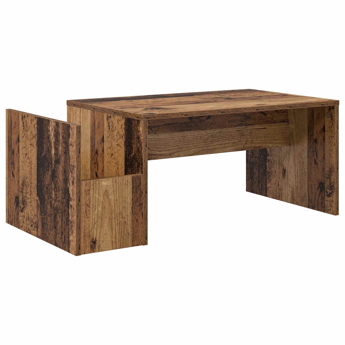 vidaXL Couchtisch Altholz 90 x 45 x 35 cm Holzwerkstoff Image