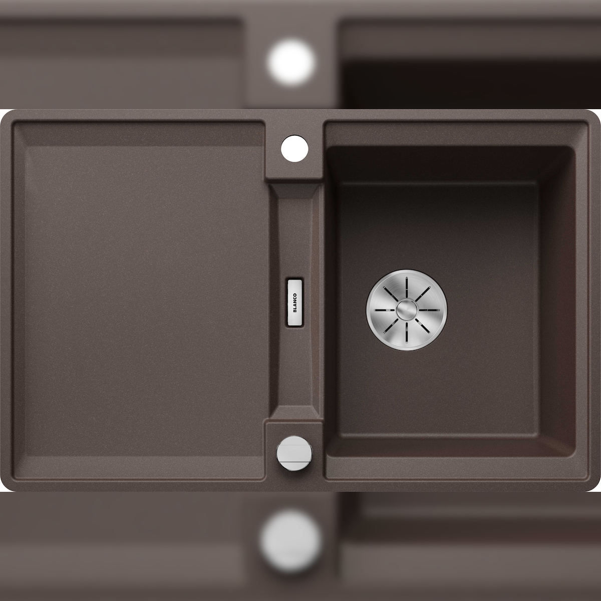 BLANCO GmbH + Co KG BLANCO ADIRA 45 S-F Einbauspüle SILGRANIT cafe ab 45 cm Excenter Image