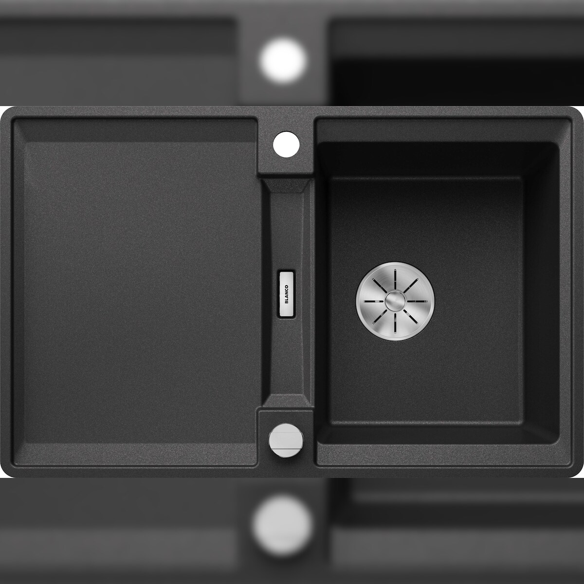 BLANCO GmbH + Co KG BLANCO ADIRA 45 S-F Einbauspüle SILGRANIT anthrazit ab 45 cm Excenter Image